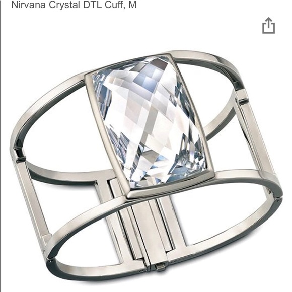 Swarovski Large Nirvana bangle rhodium plated nwt - Picture 2 of 13